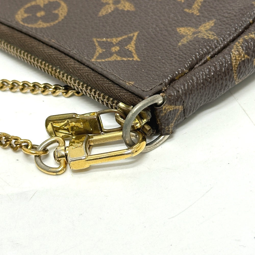 LOUIS VUITTON M58009 モノグラム ミニポシェットアクセソワール ポシェット カバン ポーチ チェーン アクセサリーポーチ ハンドバッグ モノグラムキャンバス レディース ブラウン - brandshop-reference