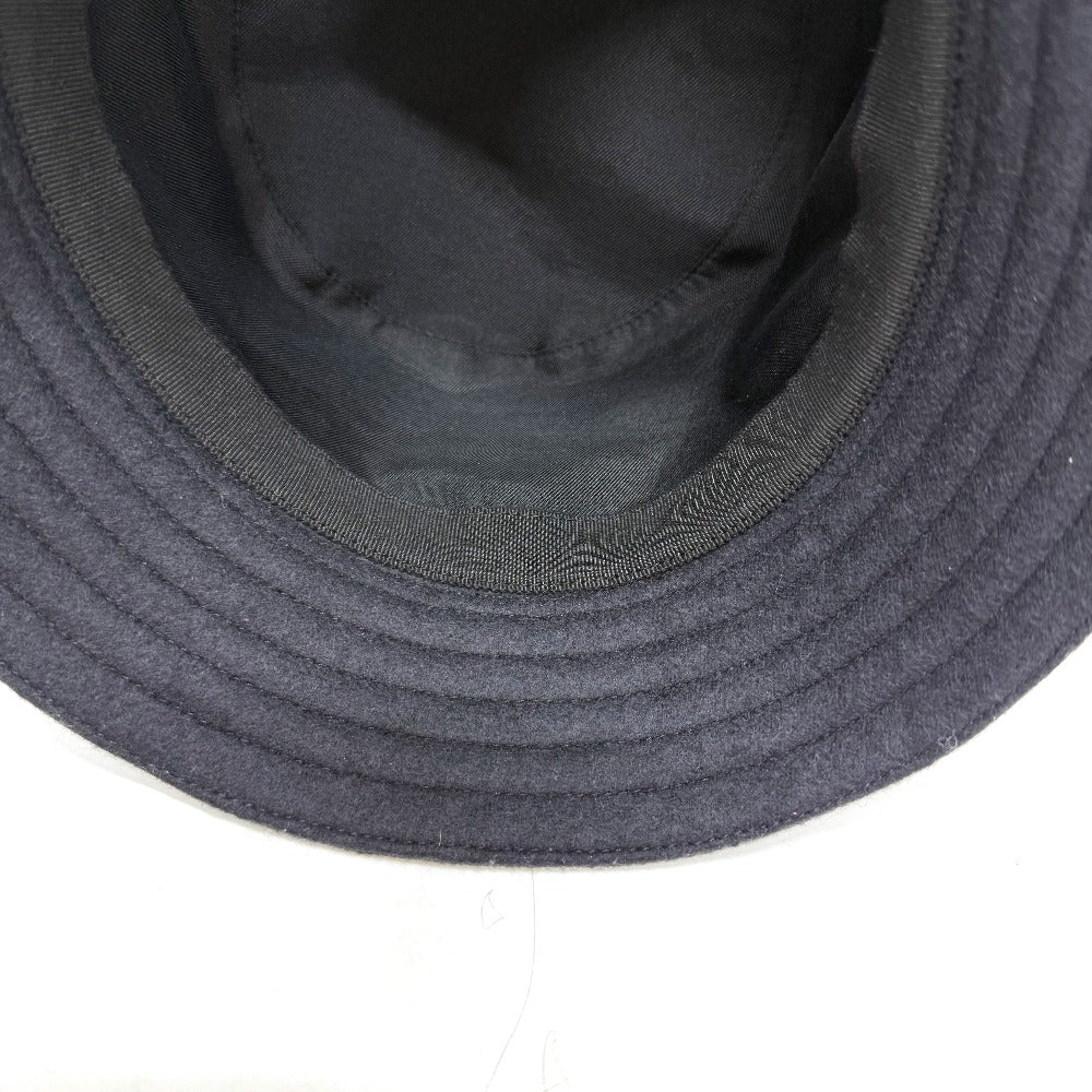 HERMES  H242084N ハット 《フレッド・Hカット》 ウールジャージー 帽子 バケットハット ハット ウール メンズ ネイビー - brandshop-reference