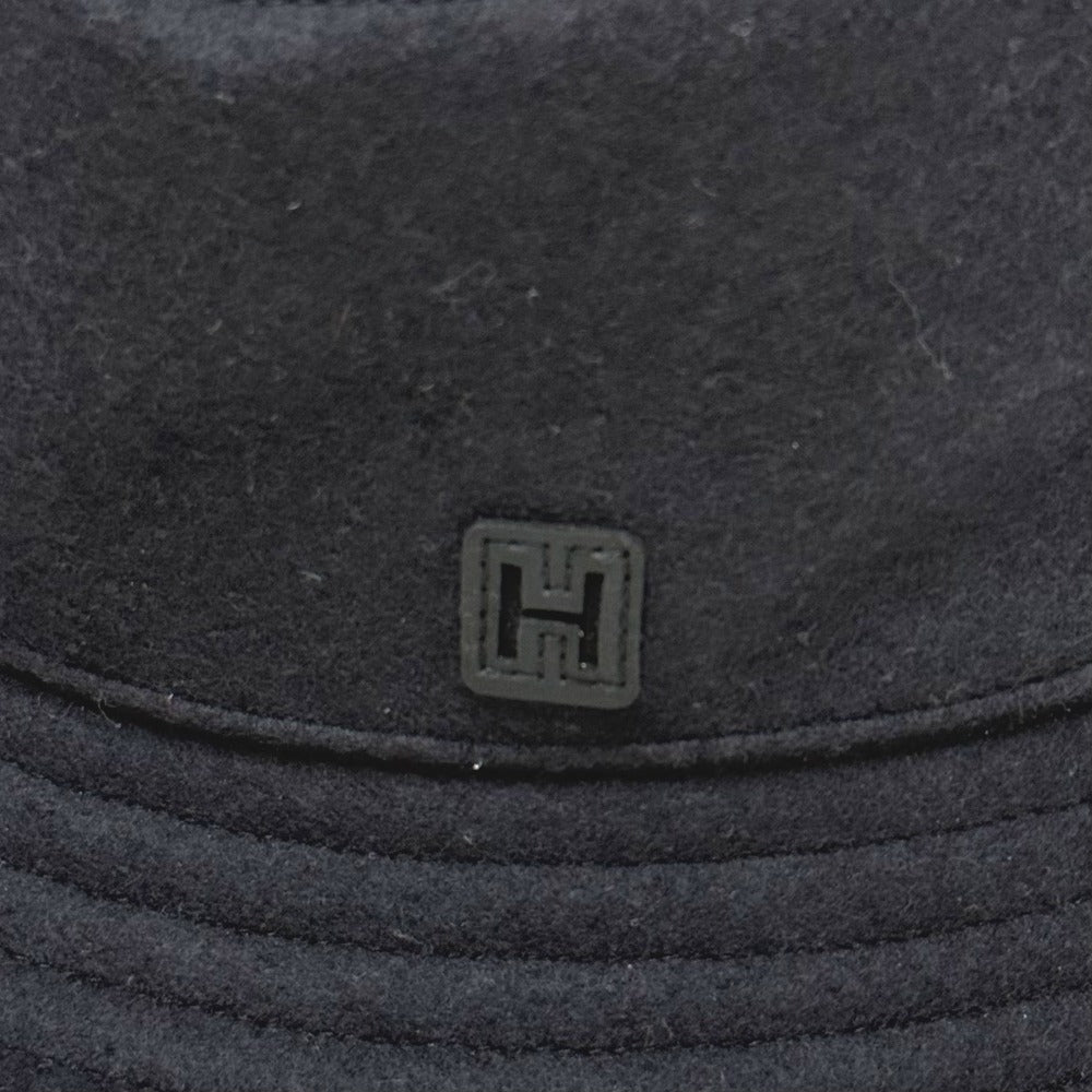 HERMES  H242084N ハット 《フレッド・Hカット》 ウールジャージー 帽子 バケットハット ハット ウール メンズ ネイビー - brandshop-reference
