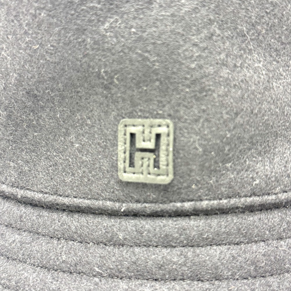HERMES  H242084N ハット 《フレッド・Hカット》 ウールジャージー 帽子 バケットハット ハット ウール メンズ ネイビー - brandshop-reference