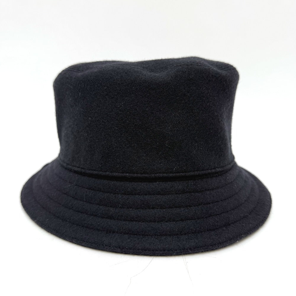 HERMES  H242084N ハット 《フレッド・Hカット》 ウールジャージー 帽子 バケットハット ハット ウール メンズ ネイビー - brandshop-reference