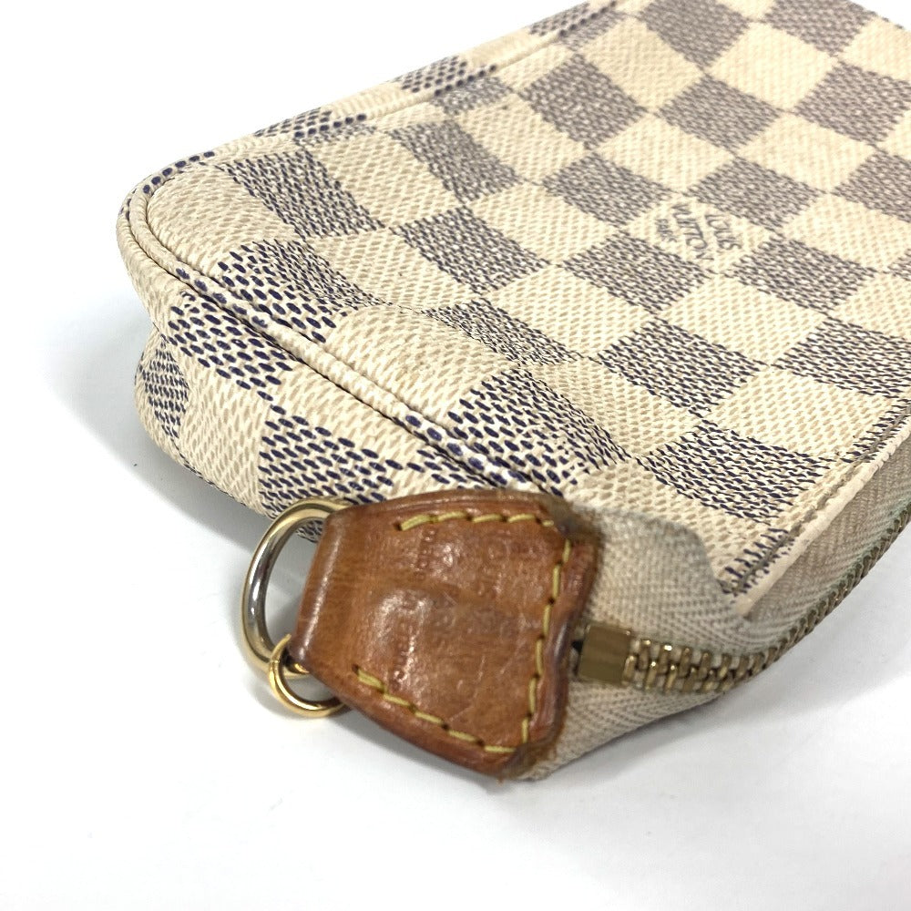 LOUIS VUITTON N58010 ダミエアズール ミニポシェットアクセソワール ポシェット カバン ポーチ チェーン アクセサリーポーチ ハンドバッグ ダミエアズールキャンバス レディース ホワイト - brandshop-reference