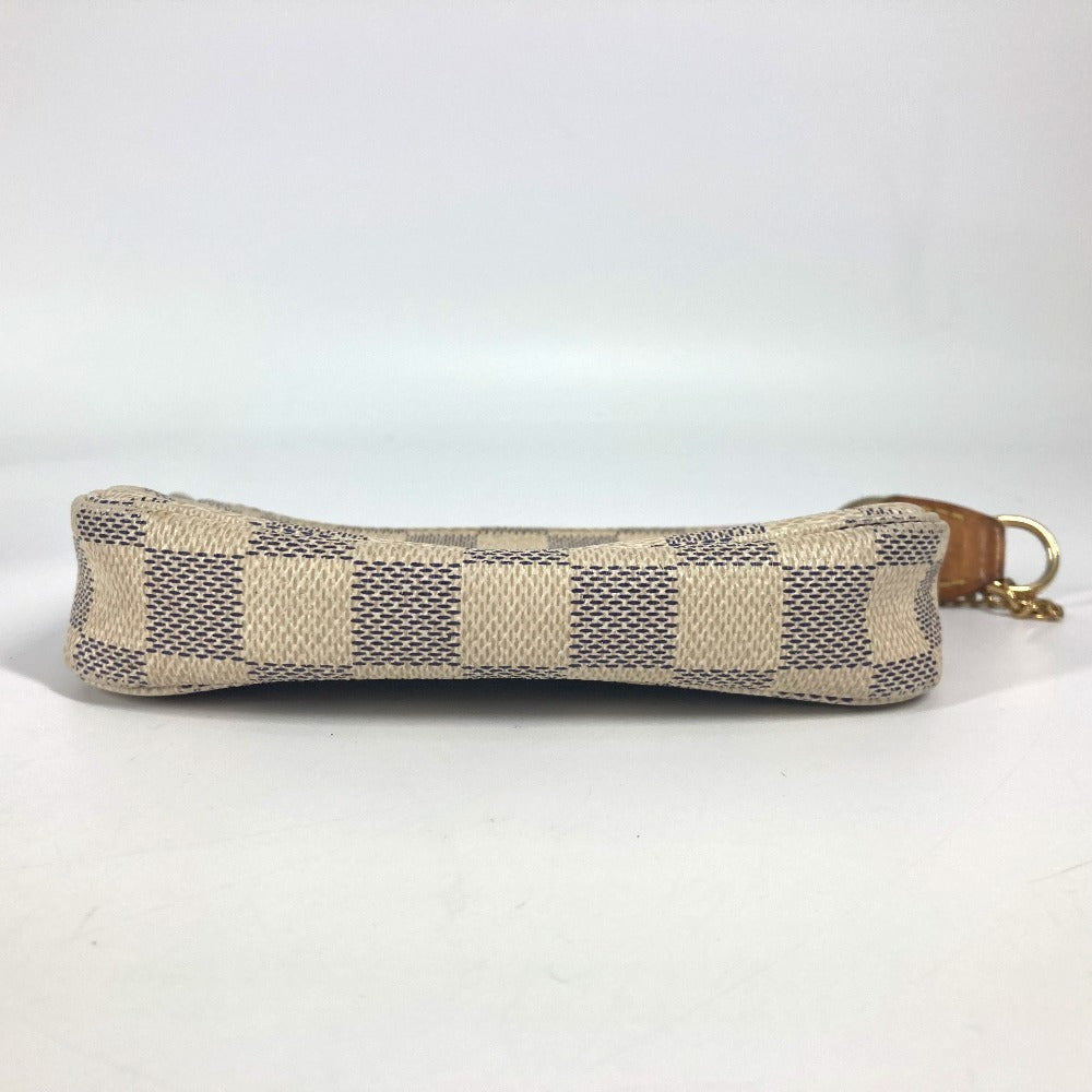 LOUIS VUITTON N58010 ダミエアズール ミニポシェットアクセソワール ポシェット カバン ポーチ チェーン アクセサリーポーチ ハンドバッグ ダミエアズールキャンバス レディース ホワイト - brandshop-reference