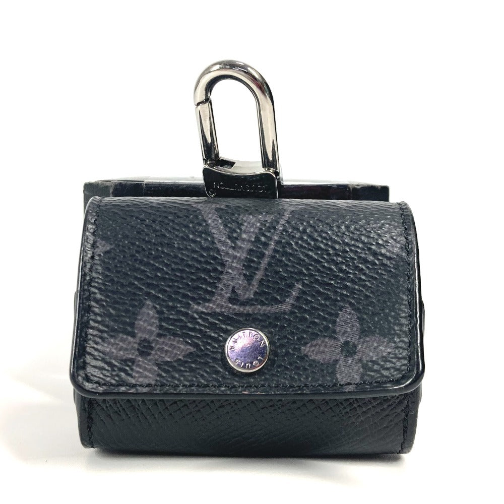LOUIS VUITTON M00341 タイガラマ LV・イヤホン ポーチ airpods エアポッズ  イヤフォンケース モノグラムキャンバス ユニセックス ブラック - brandshop-reference