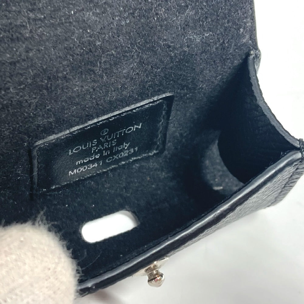 LOUIS VUITTON M00341 タイガラマ LV・イヤホン ポーチ airpods エアポッズ  イヤフォンケース モノグラムキャンバス ユニセックス ブラック - brandshop-reference
