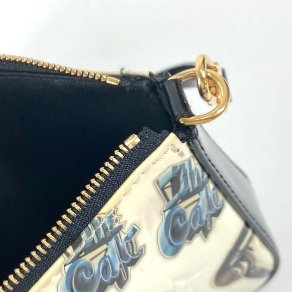 LOUIS VUITTON M90928 ヴェルニ スティッカー ポシェット アクセソワール ハンドバッグ 肩掛け カバン アクセサリーポーチ ショルダーバッグ パテントレザー レディース ホワイト - brandshop-reference