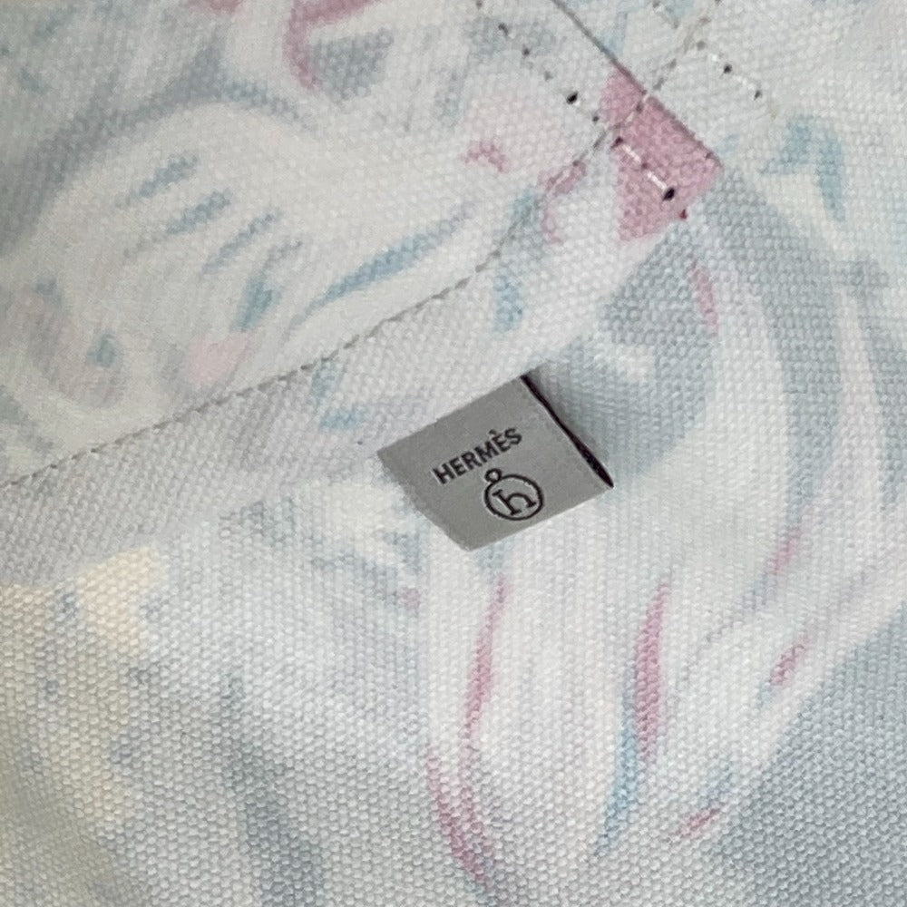 HERMES petit h プティアッシュ 総柄 カバン ショルダーバッグ 肩掛け ハンドバッグ トートバッグ キャンバス ユニセックス ブラック - brandshop-reference