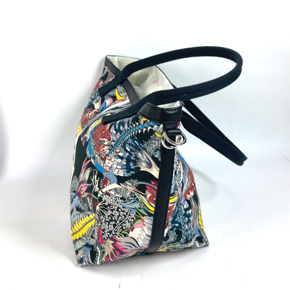 HERMES petit h プティアッシュ 総柄 カバン ショルダーバッグ 肩掛け ハンドバッグ トートバッグ キャンバス ユニセックス ブラック - brandshop-reference