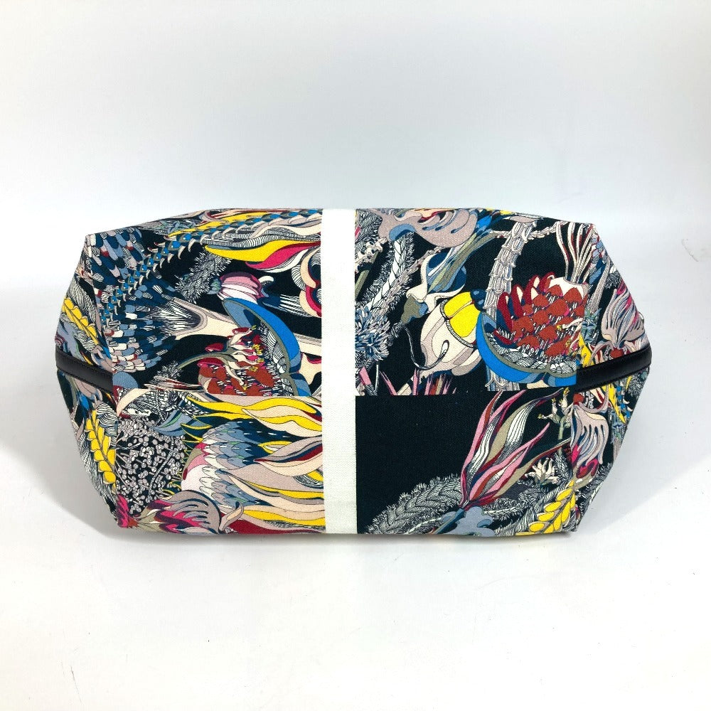 HERMES petit h プティアッシュ 総柄 カバン ショルダーバッグ 肩掛け ハンドバッグ トートバッグ キャンバス ユニセックス ブラック - brandshop-reference