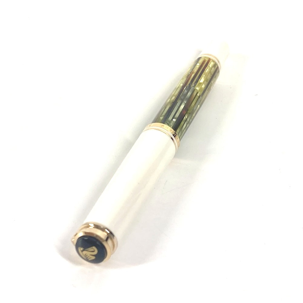 PERIKAN ロジウム装飾 スーベレーン Souveran ステーショナリー ペン 万年筆 ユニセックス ホワイトトータス ホワイト - brandshop-reference