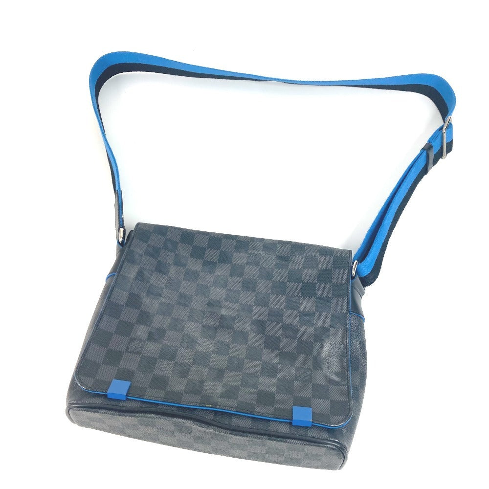 LOUIS VUITTON N42420 ダミエグラフィット ディストリクトPM メッセンジャーバッグ 斜め掛け カバン ショルダーバッグ ダミエグラフィットキャンバス ユニセックス ブラック - brandshop-reference