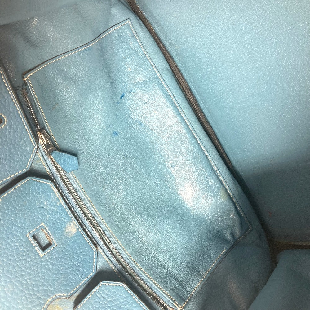 HERMES Birkin35 Birkin 35 Bag Tote Bag Hand Bag Taurillon Clemence Blue gene blue/SilverHardware Used