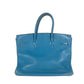 HERMES Birkin35 Birkin 35 Bag Tote Bag Hand Bag Taurillon Clemence Blue gene blue/SilverHardware Used