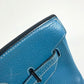 HERMES Birkin35 Birkin 35 Bag Tote Bag Hand Bag Taurillon Clemence Blue gene blue/SilverHardware Used