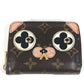 LOUIS VUITTON M62310 モノグラム ジッピーコインパース ドッグ 犬 小銭入れ 財布 ラウンドファスナー コインケース モノグラムキャンバス レディース ローズバレリーヌ ブラウン