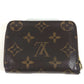 LOUIS VUITTON M62310 モノグラム ジッピーコインパース ドッグ 犬 小銭入れ 財布 ラウンドファスナー コインケース モノグラムキャンバス レディース ローズバレリーヌ ブラウン
