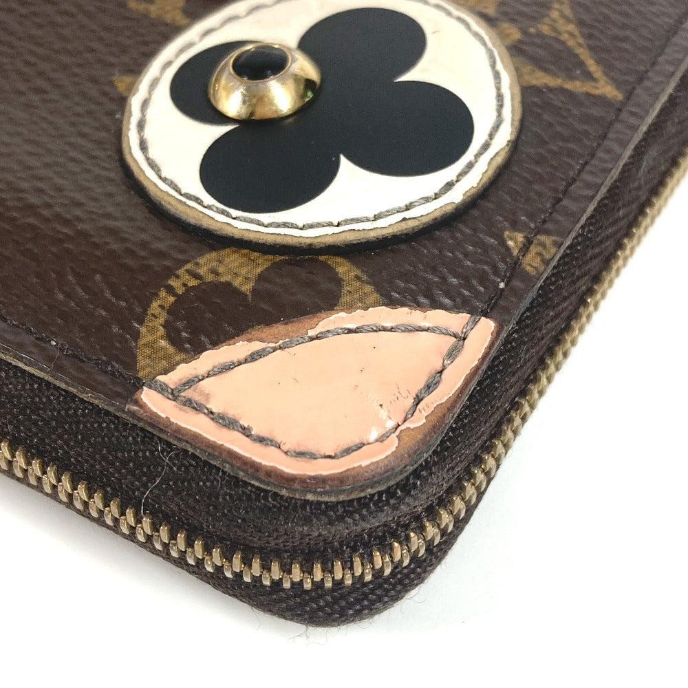 LOUIS VUITTON M62310 モノグラム ジッピーコインパース ドッグ 犬 小銭入れ 財布 ラウンドファスナー コインケース モノグラムキャンバス レディース ローズバレリーヌ ブラウン
