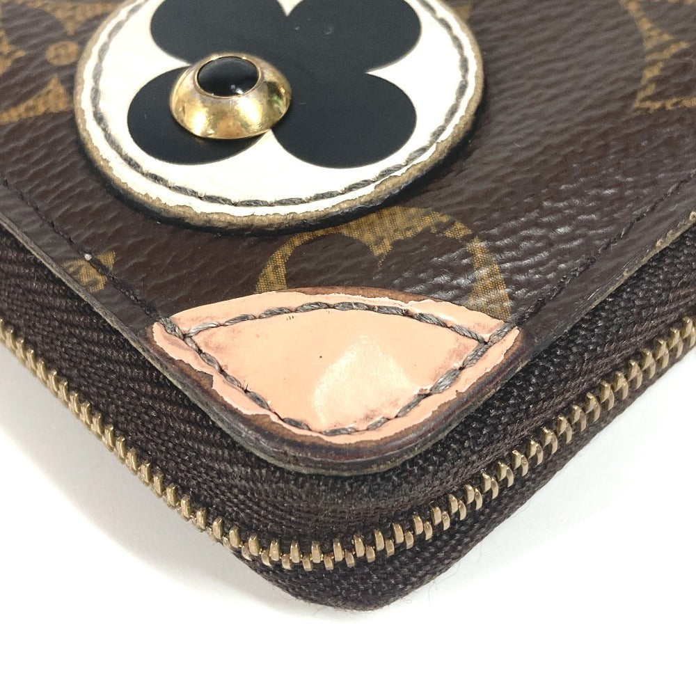 LOUIS VUITTON M62310 モノグラム ジッピーコインパース ドッグ 犬 小銭入れ 財布 ラウンドファスナー コインケース モノグラムキャンバス レディース ローズバレリーヌ ブラウン