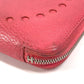 HERMES 펀칭 로고 Evelyn Azap 롱 장 지갑 라운드 지퍼 장 지갑 Chevre Ladies Pink