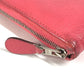 HERMES 펀칭 로고 Evelyn Azap 롱 장 지갑 라운드 지퍼 장 지갑 Chevre Ladies Pink
