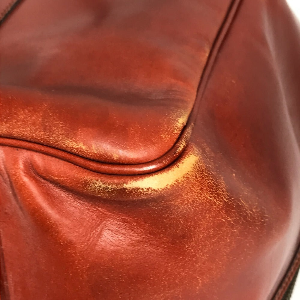 SWAINE ADENEY BRIGG 내부 체크 가방 여행 가방 핸드백 여행 가방 보스턴 가방 가죽 남여 다크 블루