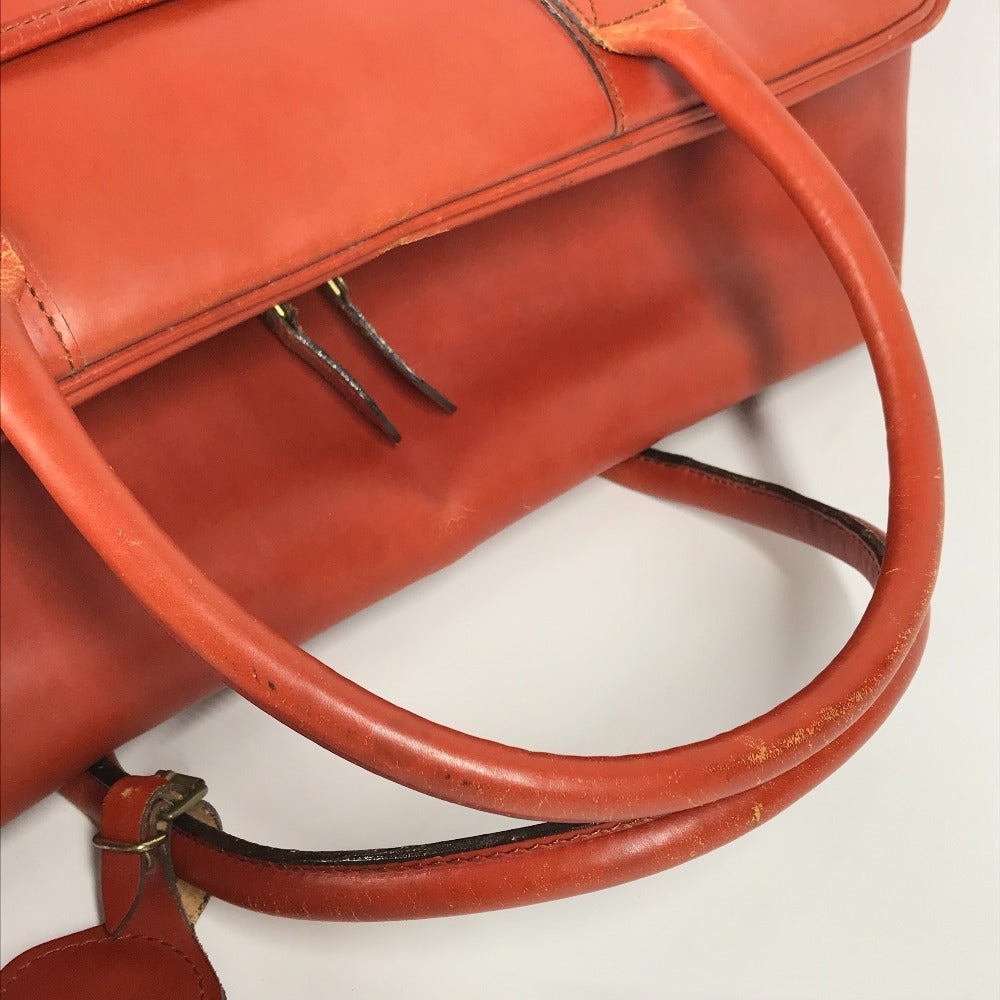 SWAINE ADENEY BRIGG 내부 체크 가방 여행 가방 핸드백 여행 가방 보스턴 가방 가죽 남여 다크 블루