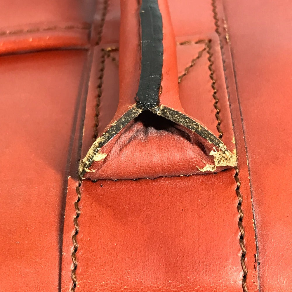 SWAINE ADENEY BRIGG 내부 체크 가방 여행 가방 핸드백 여행 가방 보스턴 가방 가죽 남여 다크 블루