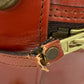 SWAINE ADENEY BRIGG Checked Interior Travel Bag, Handbag, Travel Bag, Boston Bag, Leather, Unisex, Burgundy