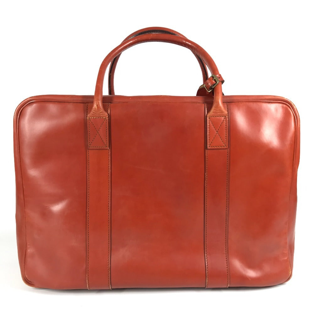 SWAINE ADENEY BRIGG 내부 체크 가방 여행 가방 핸드백 여행 가방 보스턴 가방 가죽 남여 다크 블루