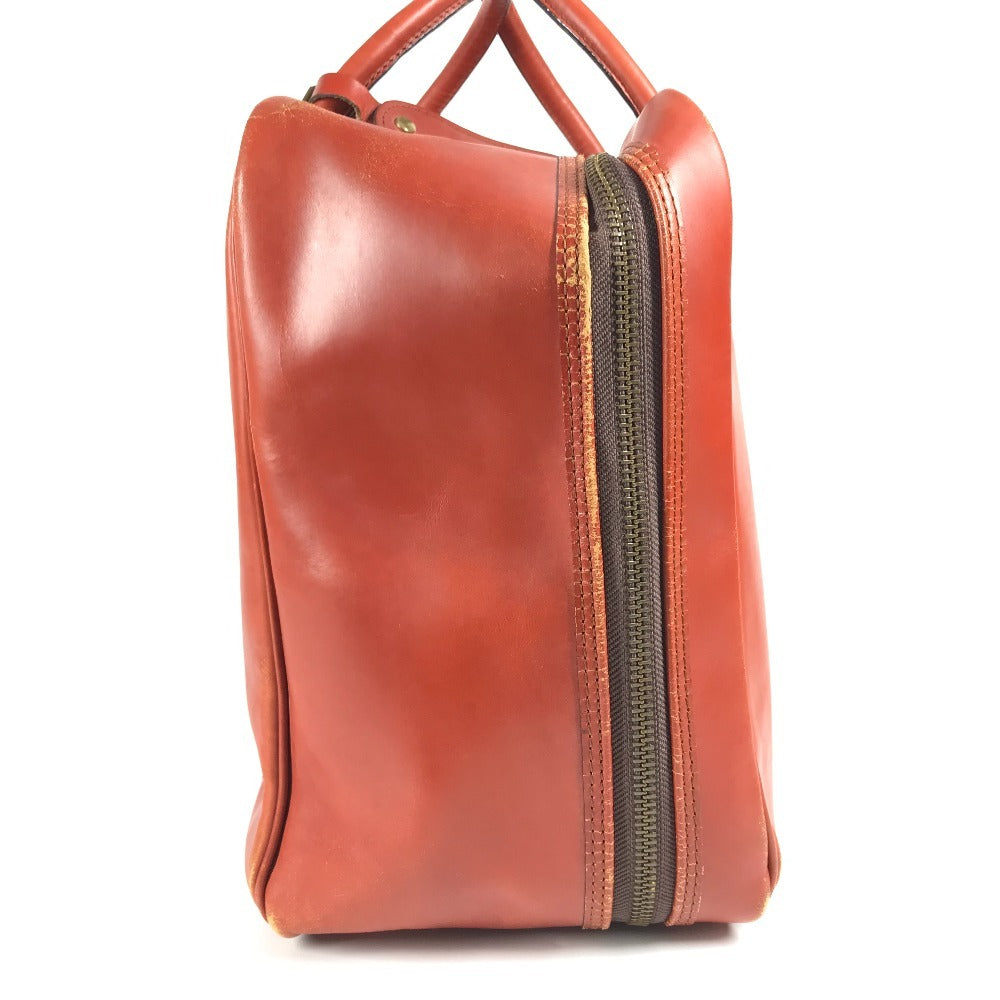 SWAINE ADENEY BRIGG 내부 체크 가방 여행 가방 핸드백 여행 가방 보스턴 가방 가죽 남여 다크 블루