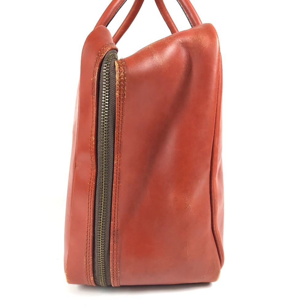 SWAINE ADENEY BRIGG 내부 체크 가방 여행 가방 핸드백 여행 가방 보스턴 가방 가죽 남여 다크 블루