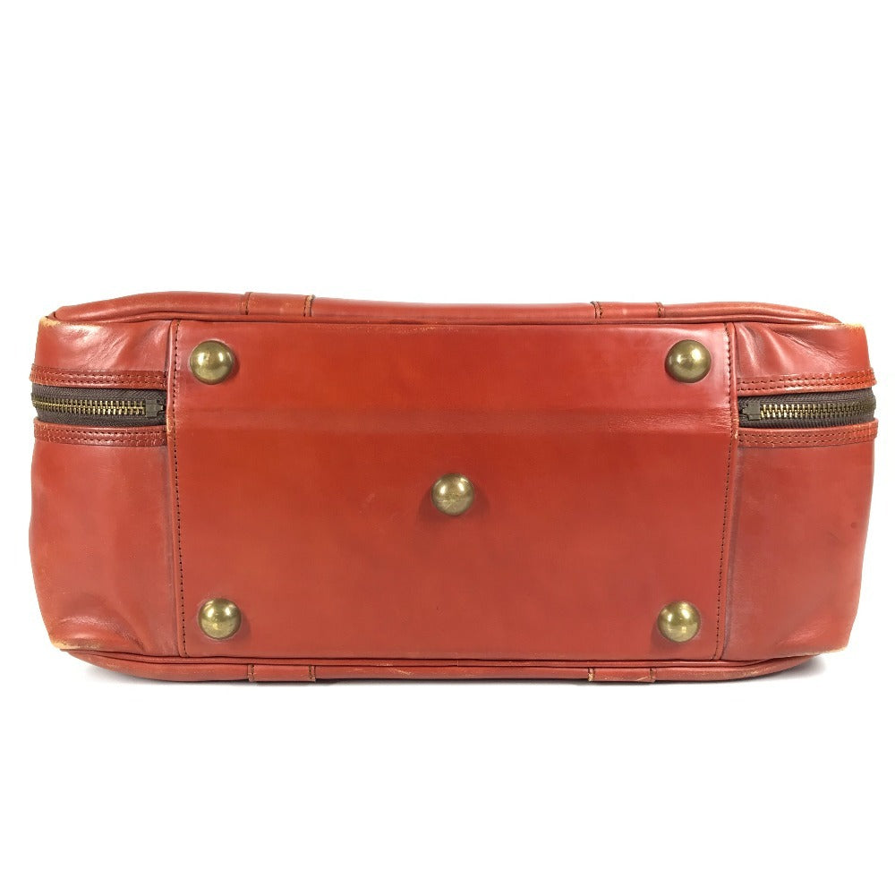 SWAINE ADENEY BRIGG 내부 체크 가방 여행 가방 핸드백 여행 가방 보스턴 가방 가죽 남여 다크 블루