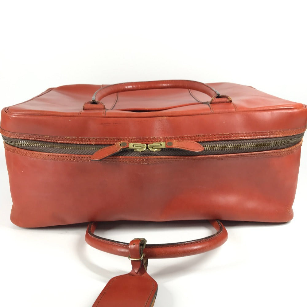 SWAINE ADENEY BRIGG 내부 체크 가방 여행 가방 핸드백 여행 가방 보스턴 가방 가죽 남여 다크 블루