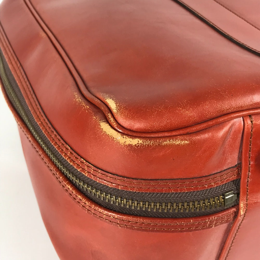 SWAINE ADENEY BRIGG 내부 체크 가방 여행 가방 핸드백 여행 가방 보스턴 가방 가죽 남여 다크 블루