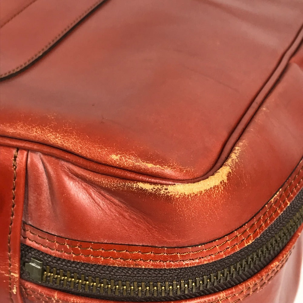 SWAINE ADENEY BRIGG 내부 체크 가방 여행 가방 핸드백 여행 가방 보스턴 가방 가죽 남여 다크 블루