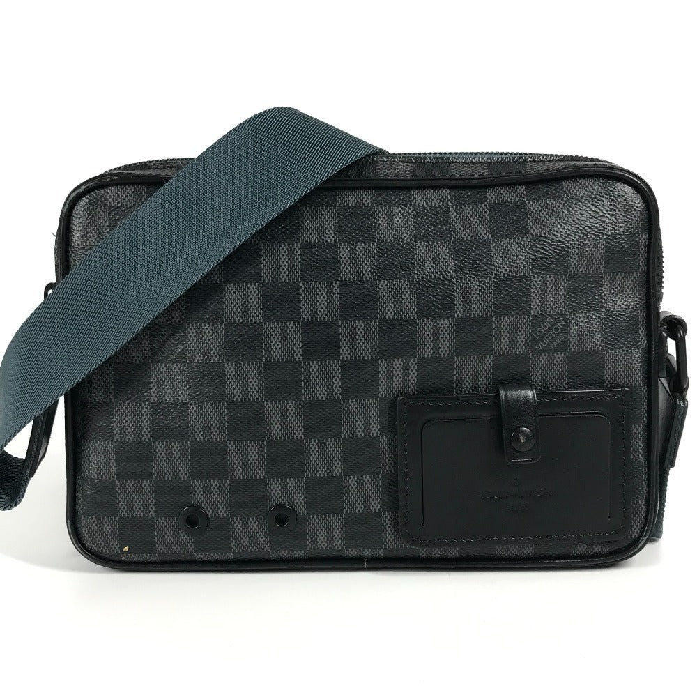 LOUIS VUITTON N40188 Damier Graphite Alpha Messenger Bag Messenger Bag Bolso bandolera Damier Graphite Canvas Unisex Negro