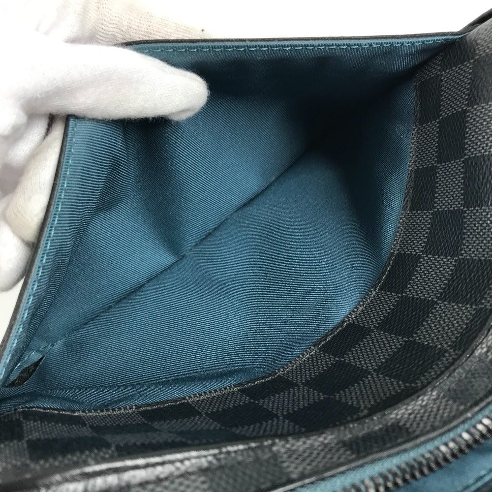 LOUIS VUITTON N40188 Damier Graphite Alpha Messenger Bag Messenger Bag Bolso bandolera Damier Graphite Canvas Unisex Negro