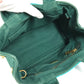PRADA Kanapa Logo Striped Bag Tote Bag Handbag Canvas Women's Green