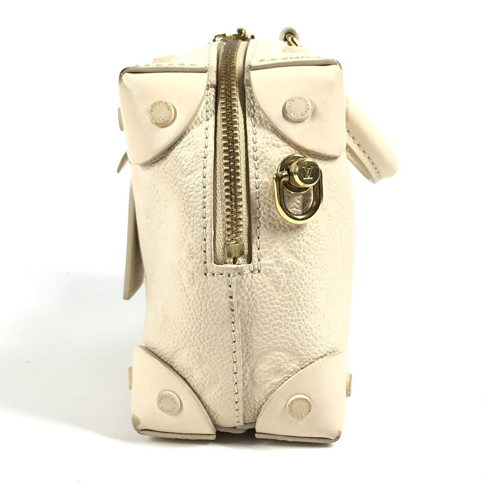LOUIS VUITTON M45394 Monogram Emprene Petite Mal Souple Bag Box Bag Handbag Monogram Emprene Leather Women's Crème White
