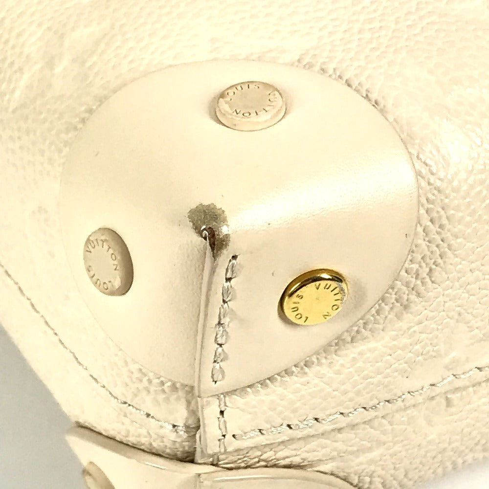 LOUIS VUITTON M45394 Monogram Emprene Petite Mal Souple Bag Box Bag Handbag Monogram Emprene Leather Women's Crème White