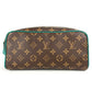 Louis Vuitton M12639 Monogram Dop Kit Dop Kit Bag Clutch Bag Pouch Beg Kedua Monogram Macassar Canvas Unisex Borneo Hijau Hijau