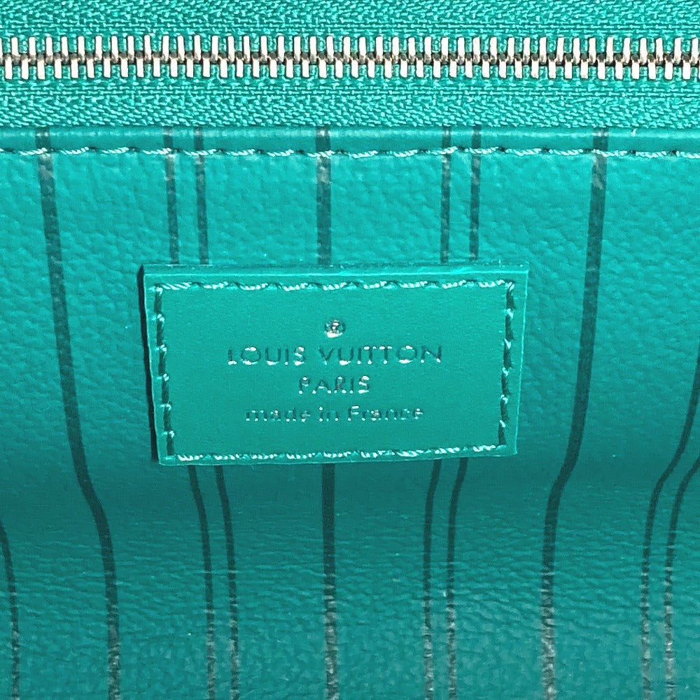 Louis Vuitton M12639 Monogram Dop Kit Dop Kit Bag Clutch Bag Pouch Beg Kedua Monogram Macassar Canvas Unisex Borneo Hijau Hijau