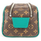 Louis Vuitton M12639 Monogram Dop Kit Dop Kit Bag Clutch Bag Pouch Beg Kedua Monogram Macassar Canvas Unisex Borneo Hijau Hijau