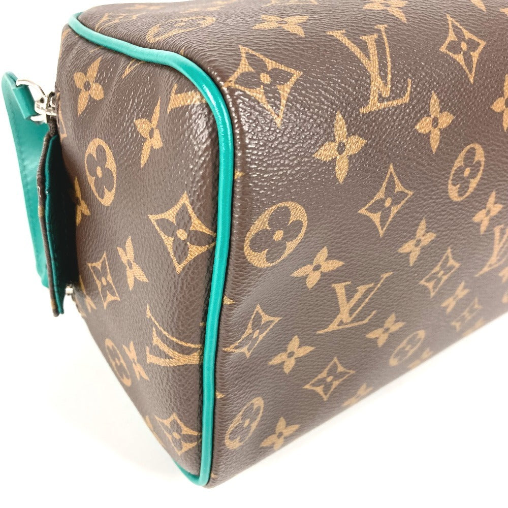 Louis Vuitton M12639 Monogram Dop Kit Dop Kit Bag Clutch Bag Pouch Beg Kedua Monogram Macassar Canvas Unisex Borneo Hijau Hijau