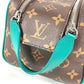 Louis Vuitton M12639 Monogram Dop Kit Dop Kit Bag Clutch Bag Pouch Beg Kedua Monogram Macassar Canvas Unisex Borneo Hijau Hijau