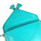Hermes Tassel Fringe Sack Pom Pom Bag Crossbody Pochette Beg Beg Leather Ladies Turquoise Blue