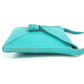 Hermes Tassel Fringe Sack Pom Pom Bag Crossbody Pochette Beg Beg Leather Ladies Turquoise Blue