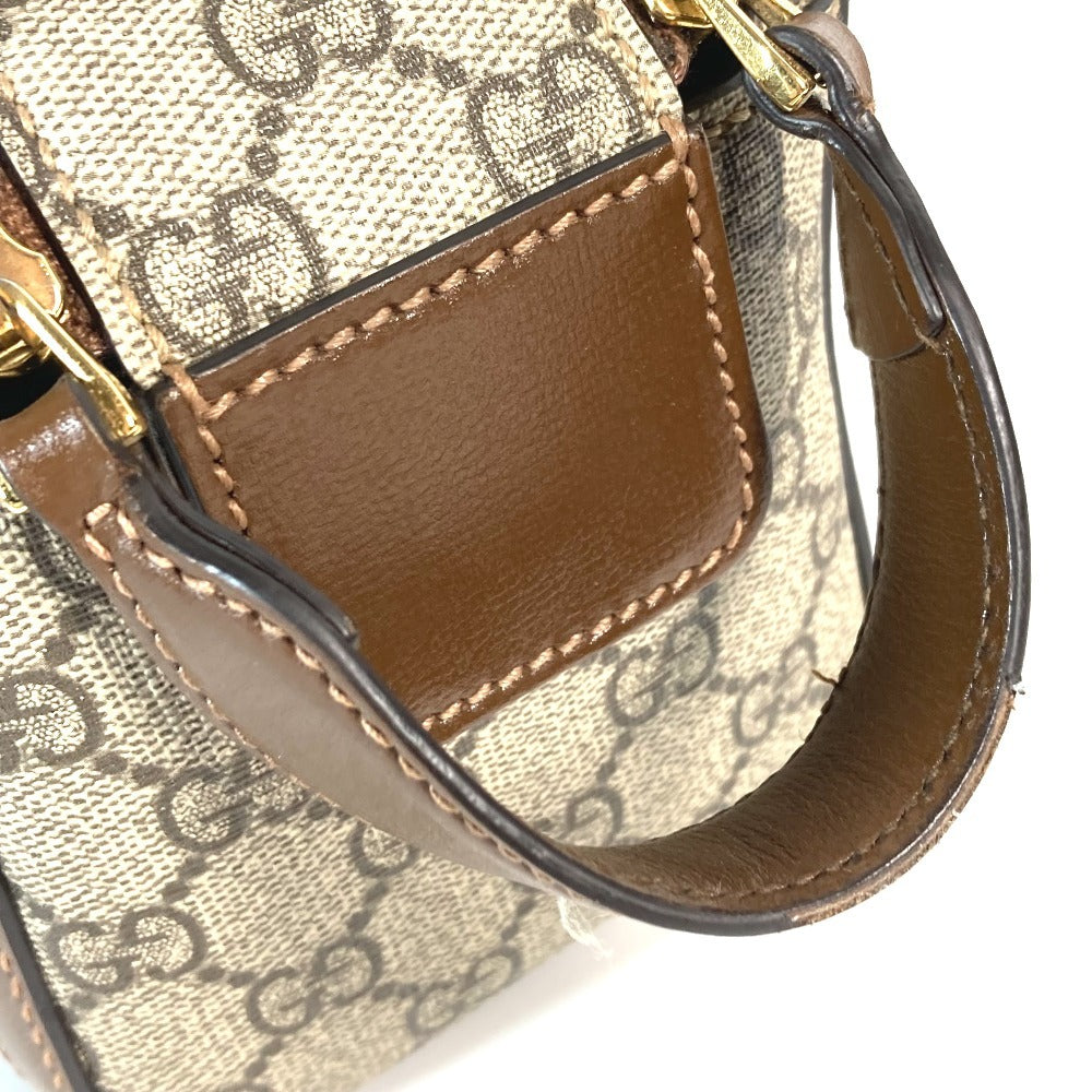 GUCCI 730116 GG Supreme Interlocking G Bag Clutch Bag Pouch Second Bag GG Supreme Canvas Unisex Beige