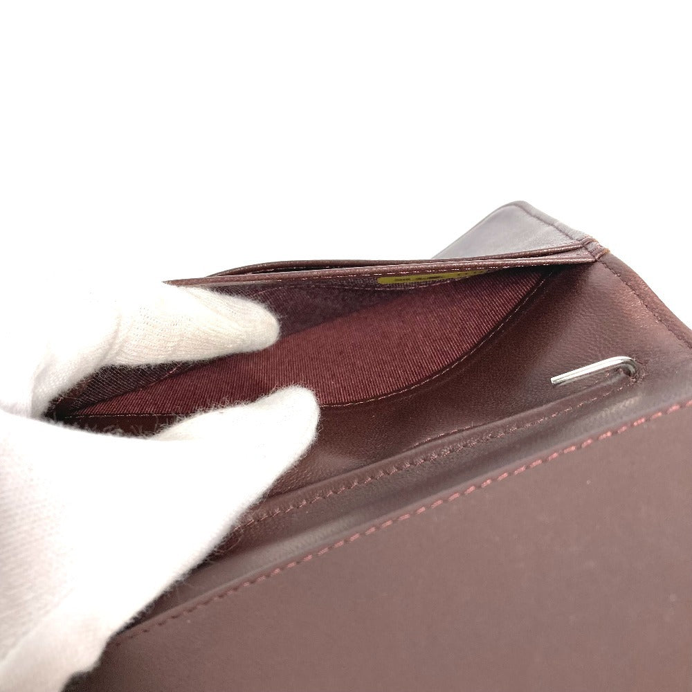 CHANEL CC Logo Coco Mark Matelasse Quilted Cover Case Stationery Passport Case Leather Unisex Black