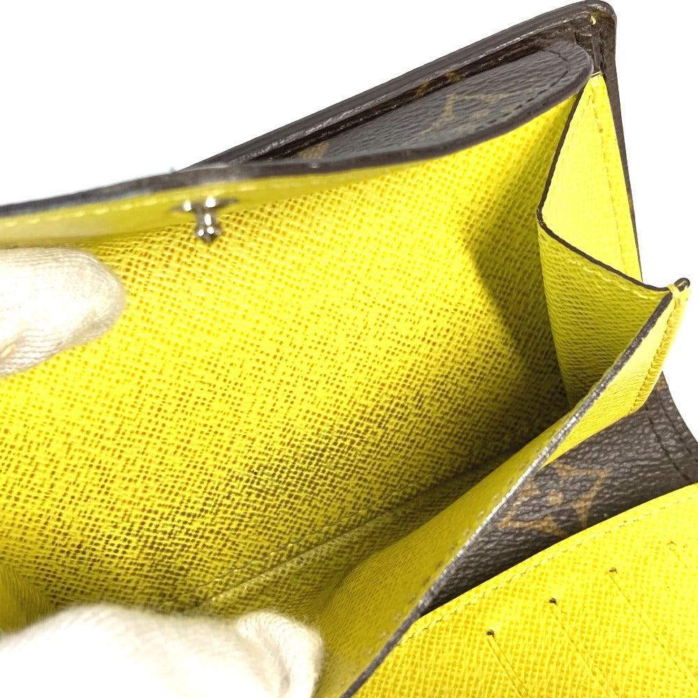 LOUIS VUITTON M40627 Monogram Portefeuille Marie Lou Compact Wallet Wallet Trifold Wallet Monogram Canvas Unisex Yellow